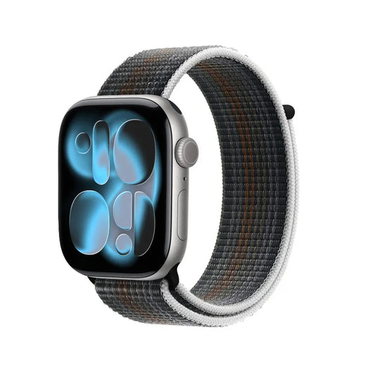 Crong Nylon - Sportinė apyrankė, skirta Apple Watch 38/40/41/42 mm (Midnight Run)
