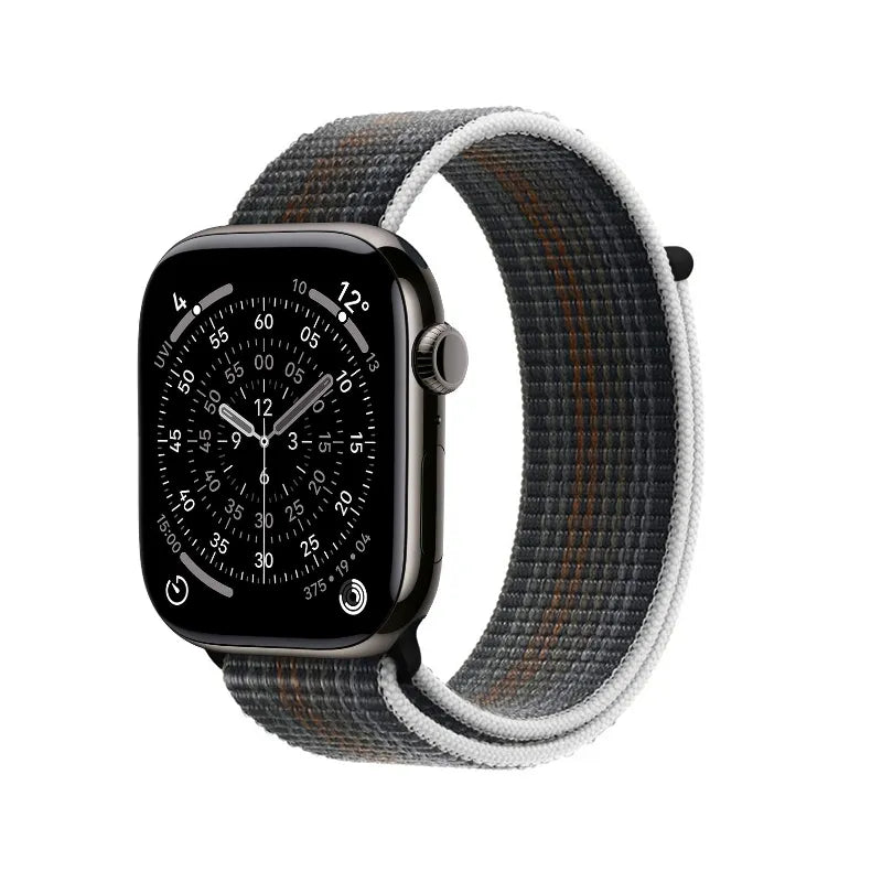 Crong Nylon - Sportinė apyrankė, skirta Apple Watch 38/40/41/42 mm (Midnight Run)