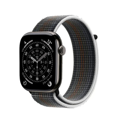 Crong Nylon - Sportinė apyrankė, skirta Apple Watch 38/40/41/42 mm (Midnight Run)