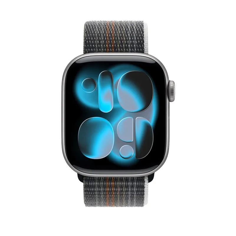 Crong Nylon - Sportinė apyrankė, skirta Apple Watch 38/40/41/42 mm (Midnight Run)