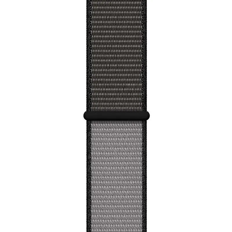 Crong Nylon - sportinė apyrankė, skirta „Apple Watch“ 44/45/46/49 mm (naktinė pilka)