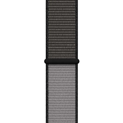 Crong Nylon - sportinė apyrankė, skirta „Apple Watch“ 44/45/46/49 mm (naktinė pilka)