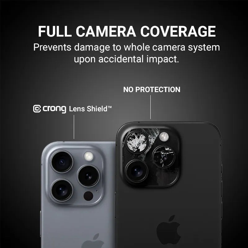 Crong Objektyvo apsauginis stiklas – iPhone 16 / iPhone 16 Plus kamerai ir objektyvui