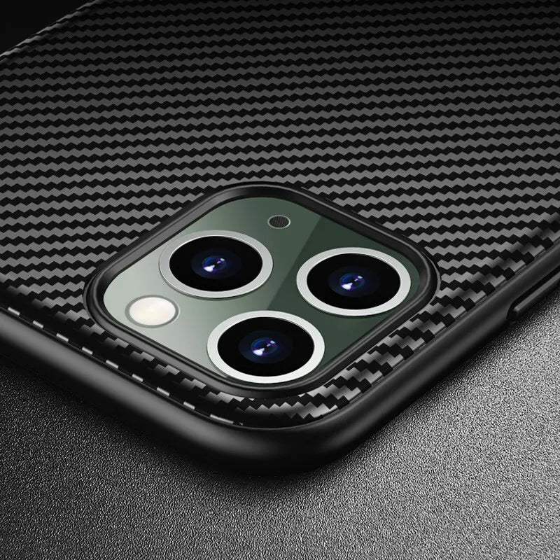 Crong Prestige anglies dangtelis - iPhone 11 Pro Max dėklas (juodas)