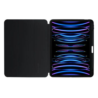 Crong PrimeFolio – dėklas iPad Air 11” (2026–2024) / iPad Air 10.9” (5-osios–4-osios kartos) / iPad Pro 11" (2022–2021) (juodas/skaidrus)