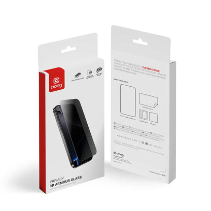 Crong Privacy 3D Armor Glass - Grūdintas privatumo stiklas iPhone 16 / iPhone 15