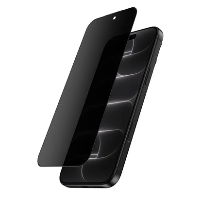 Crong Privacy 3D Armour Glass – grūdinto stiklo ekrano apsauga su privatumo filtru, skirta iPhone 18 Pro Max
