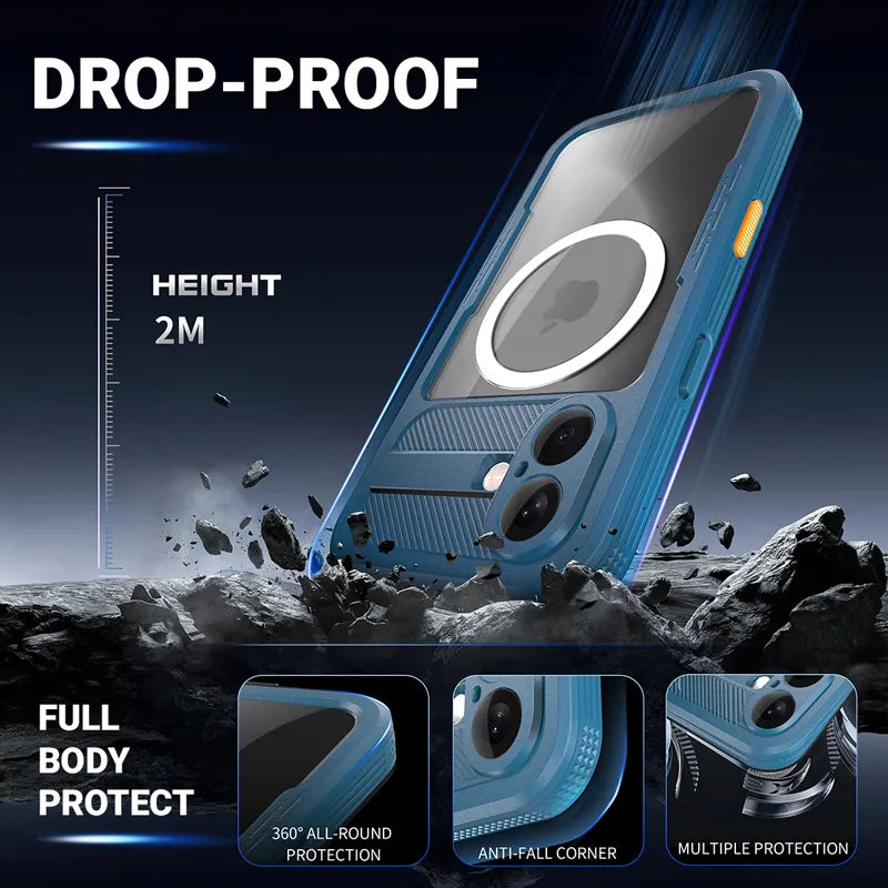 Crong Seal Cover – IP68 atsparus vandeniui dėklas, skirtas iPhone 16 Pro (juodas)