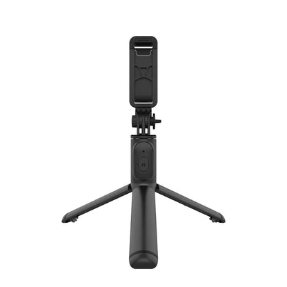 Crong SelfieGo Lite – Kompaktiškas „Bluetooth“ asmenukių lazdelės trikojis (juodas)