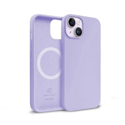 Crong Spalvos Dangtelis Magnetinis - iPhone 14 Plus MagSafe dėklas (Violetinė)