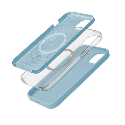Crong Spalvos Dangtelis Magnetinis - iPhone 15 MagSafe Dėklas (Mėlynas)