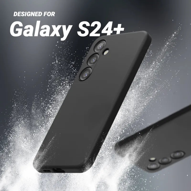Crong Spalvos dangtelis – „Samsung Galaxy S24+“ dėklas (juodas)