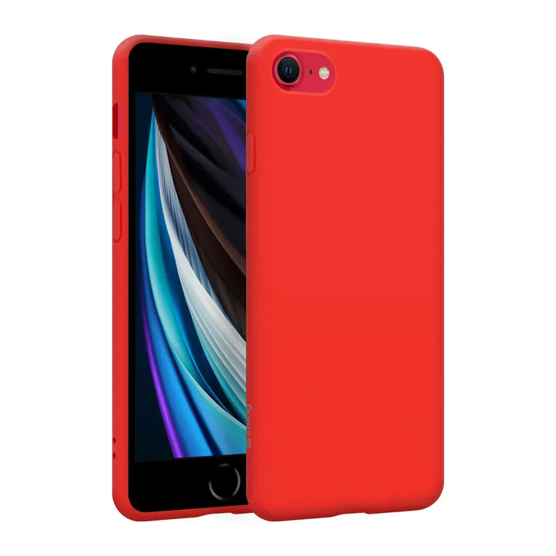 Crong spalvos dėklas - Apple iPhone SE (2022/2020) / 8 / 7 (raudonas)