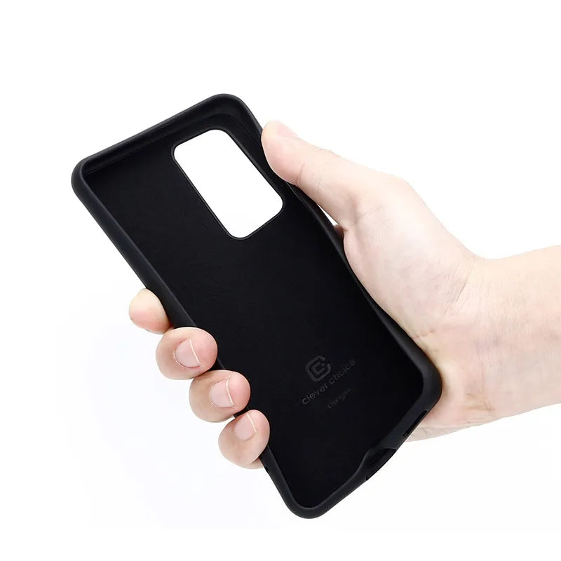 Crong spalvos dėklas - Huawei P40 dėklas (juodas)