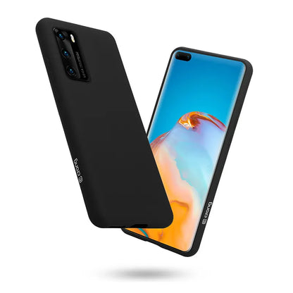 Crong spalvos dėklas - Huawei P40 dėklas (juodas)