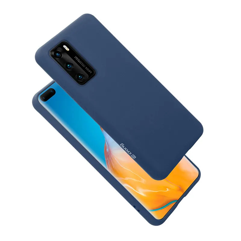 Crong spalvos dėklas - Huawei P40 dėklas (mėlynas)