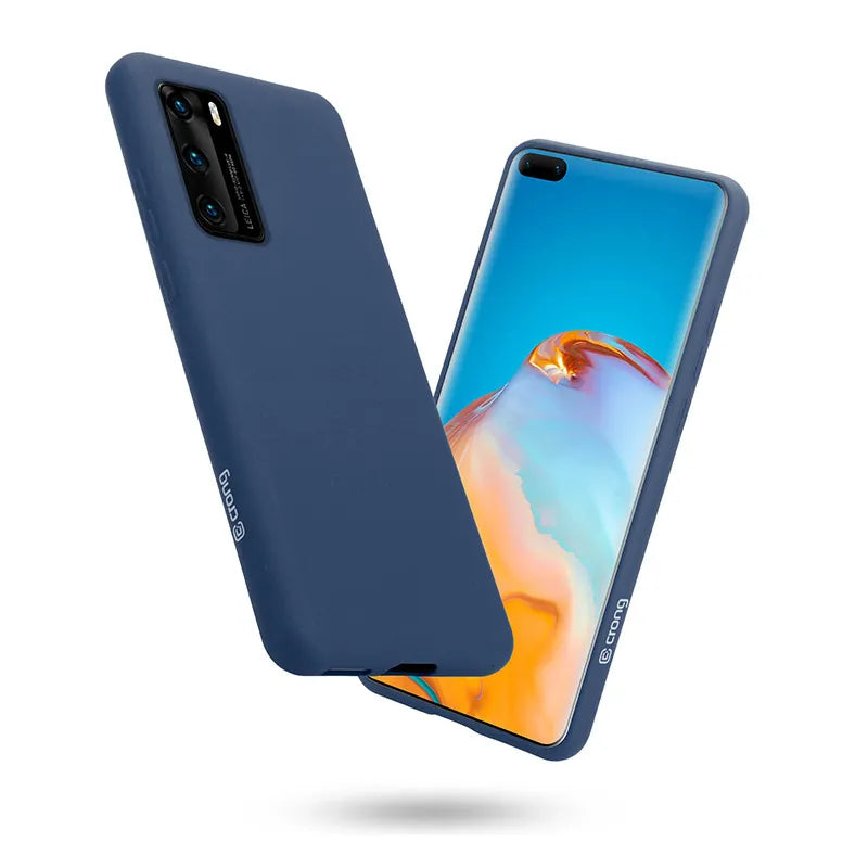 Crong spalvos dėklas - Huawei P40 dėklas (mėlynas)