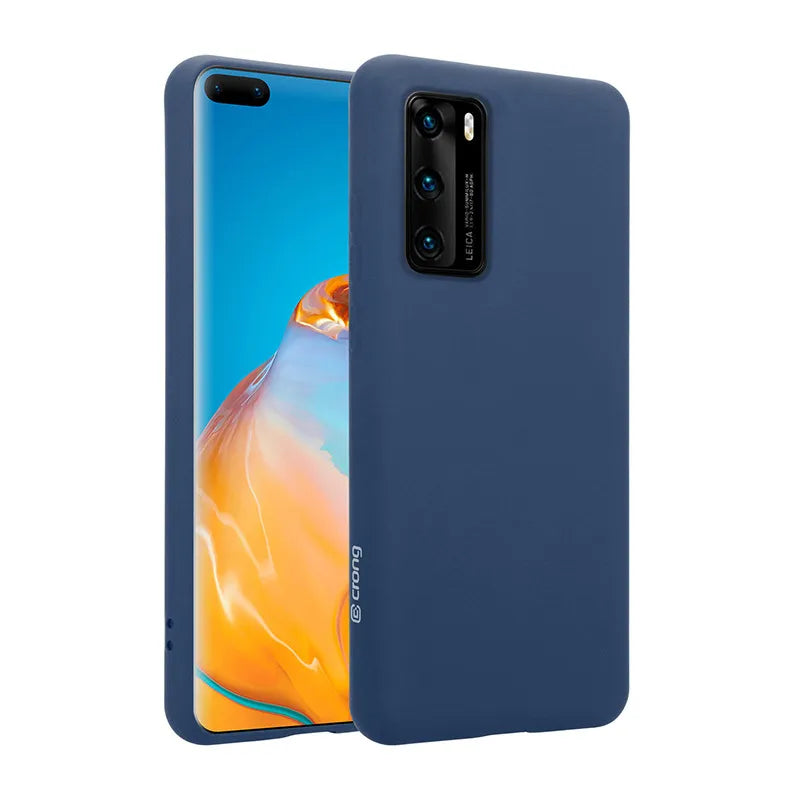 Crong spalvos dėklas - Huawei P40 dėklas (mėlynas)