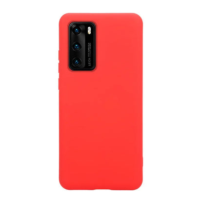 Crong spalvos dėklas - Huawei P40 dėklas (Raudonas)