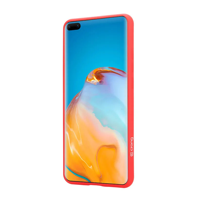 Crong spalvos dėklas – „Huawei P40 Pro“ dėklas (raudonas)