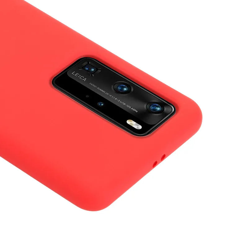 Crong spalvos dėklas – „Huawei P40 Pro“ dėklas (raudonas)