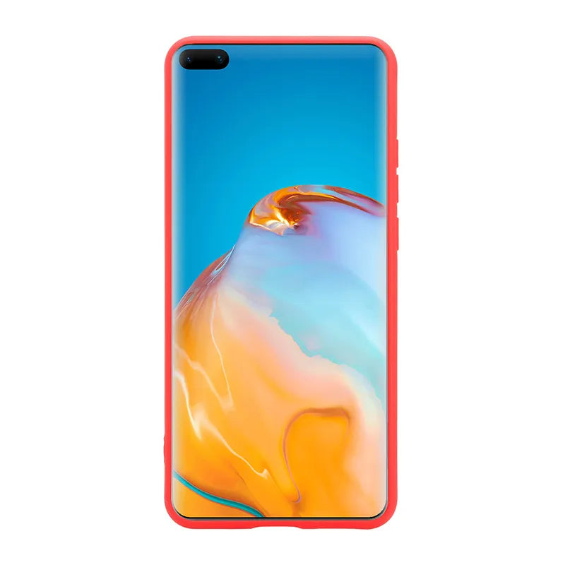 Crong spalvos dėklas – „Huawei P40 Pro“ dėklas (raudonas)