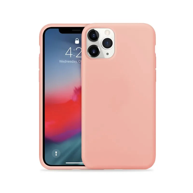 Crong spalvos dėklas - iPhone 11 Pro dėklas (rožinė)