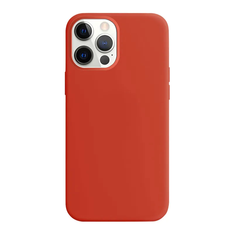 Crong spalvos dėklas – iPhone 12 Pro Max dėklas (raudonas)