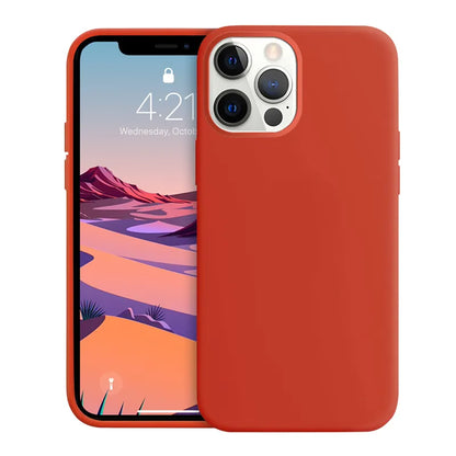 Crong spalvos dėklas – iPhone 12 Pro Max dėklas (raudonas)