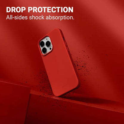 Crong spalvos dėklas - iPhone 13 Pro Max dėklas (raudonas)