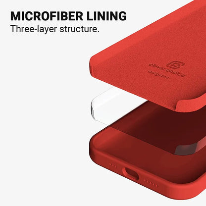 Crong spalvos dėklas - iPhone 13 Pro Max dėklas (raudonas)