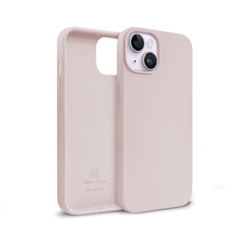 Crong spalvos dėklas – iPhone 14 / iPhone 13 dėklas (smėlio rožinės spalvos)