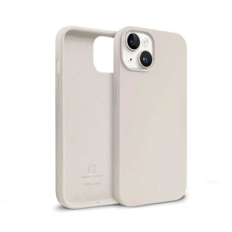 Crong spalvos dėklas – iPhone 14 Plus dėklas (akmens smėlio spalvos)