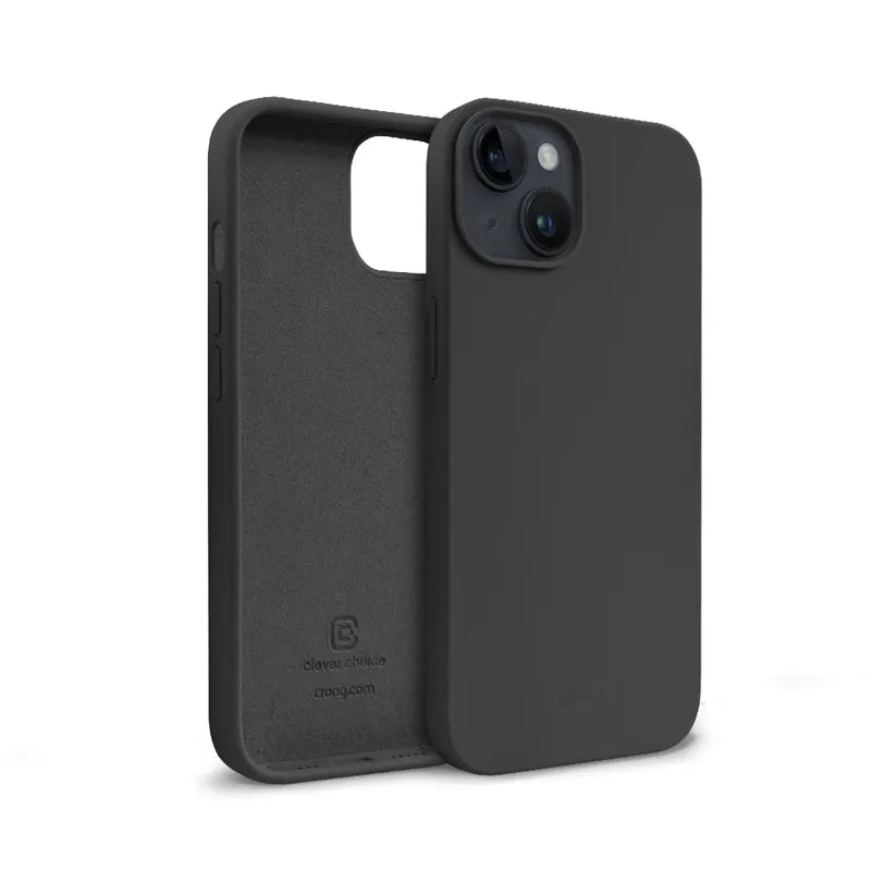 Crong spalvos dėklas – iPhone 14 Plus dėklas (juodas)