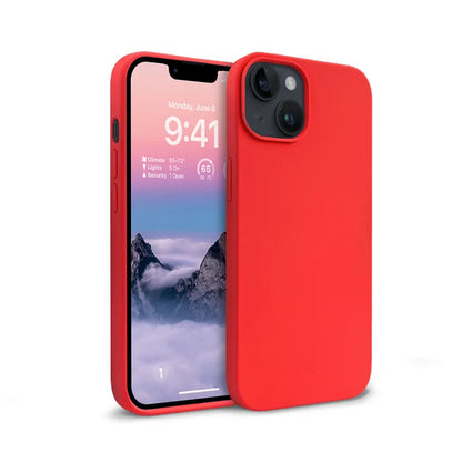 Crong spalvos dėklas - iPhone 14 Plus dėklas (Raudonas)