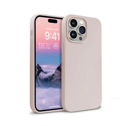 Crong Spalvos dėklas – iPhone 14 Pro dėklas (Smėlio rožinė)