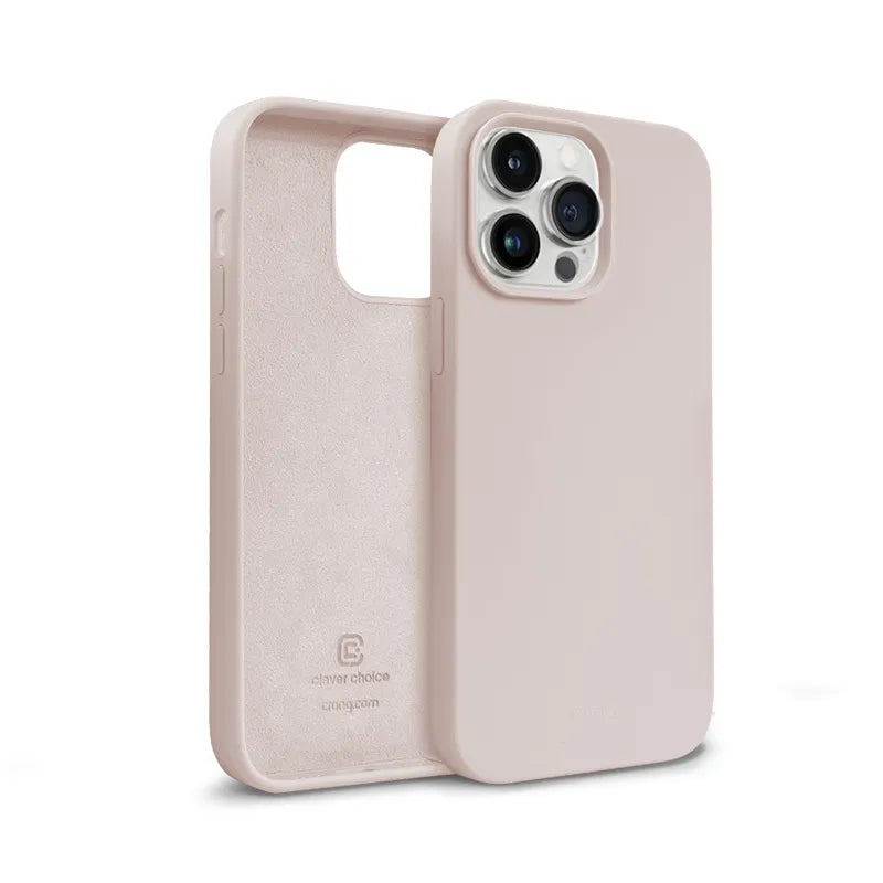 Crong Spalvos dėklas – iPhone 14 Pro dėklas (Smėlio rožinė)