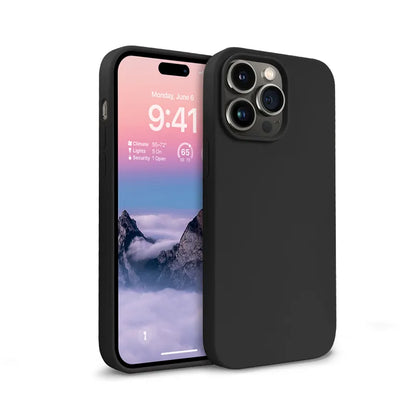 Crong spalvos dėklas – iPhone 14 Pro Max dėklas (juodas)