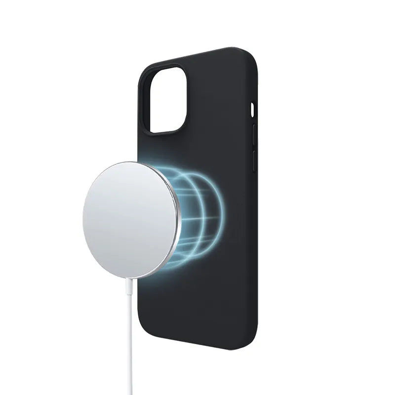 Crong Spalvos dėklas magnetinis - iPhone 13 Pro Max MagSafe dėklas (juodas)