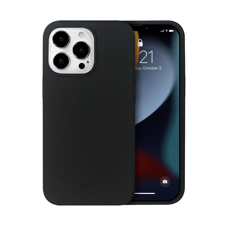 Crong Spalvos dėklas magnetinis - iPhone 13 Pro Max MagSafe dėklas (juodas)