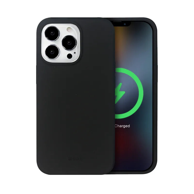 Crong Spalvos dėklas magnetinis - iPhone 13 Pro Max MagSafe dėklas (juodas)