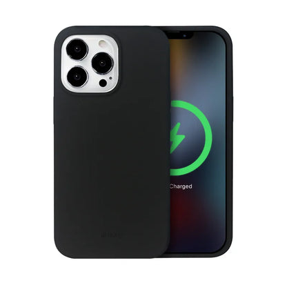 Crong Spalvos dėklas magnetinis - iPhone 13 Pro Max MagSafe dėklas (juodas)
