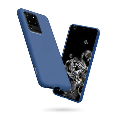 Crong spalvos dėklas - Samsung Galaxy S20 Ultra dėklas (mėlynas)