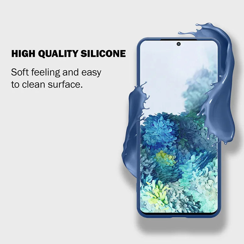 Crong spalvos dėklas - Samsung Galaxy S20 Ultra dėklas (mėlynas)