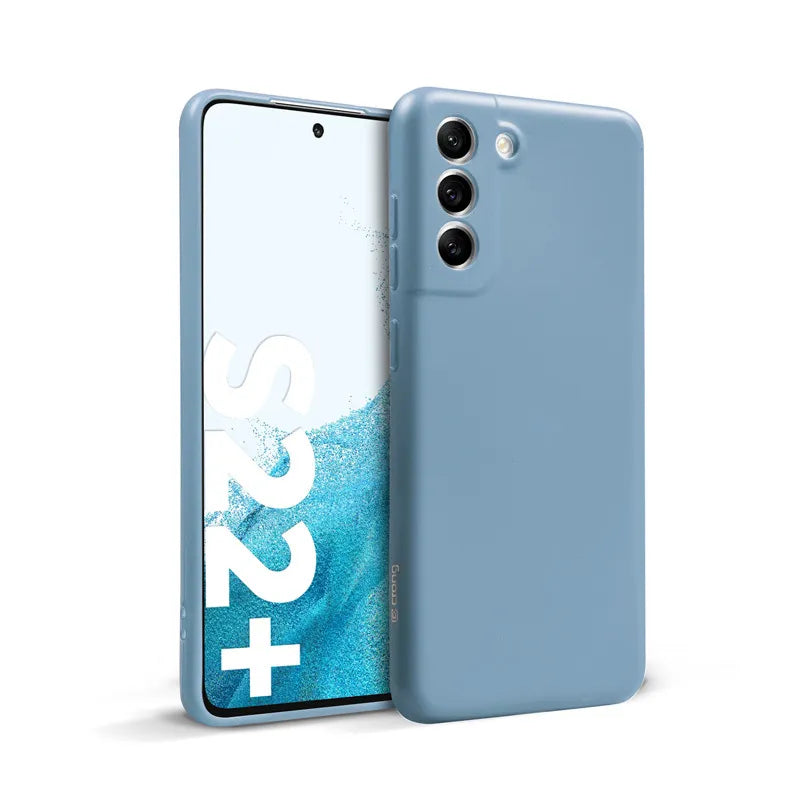 Crong spalvos dėklas - Samsung Galaxy S22+ dėklas (mėlynas)