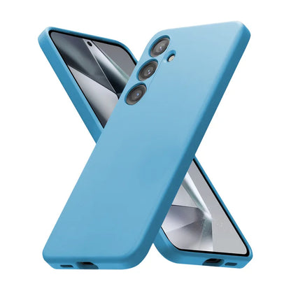 Crong spalvos dėklas - Samsung Galaxy S24 dėklas (mėlynas)