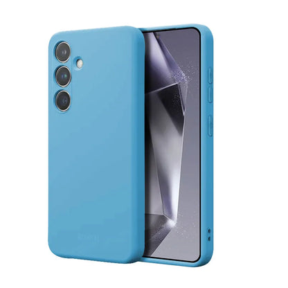 Crong spalvos dėklas - Samsung Galaxy S24 dėklas (mėlynas)