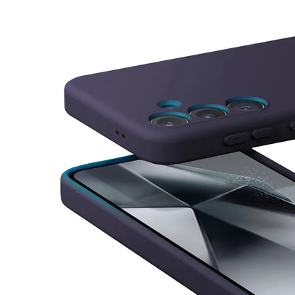 Crong spalvos dėklas - Samsung Galaxy S24+ dėklas (violetinis)