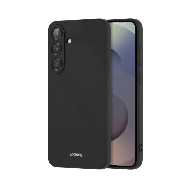 Crong spalvos dėklas - Samsung Galaxy S25+ dėklas (juodas)