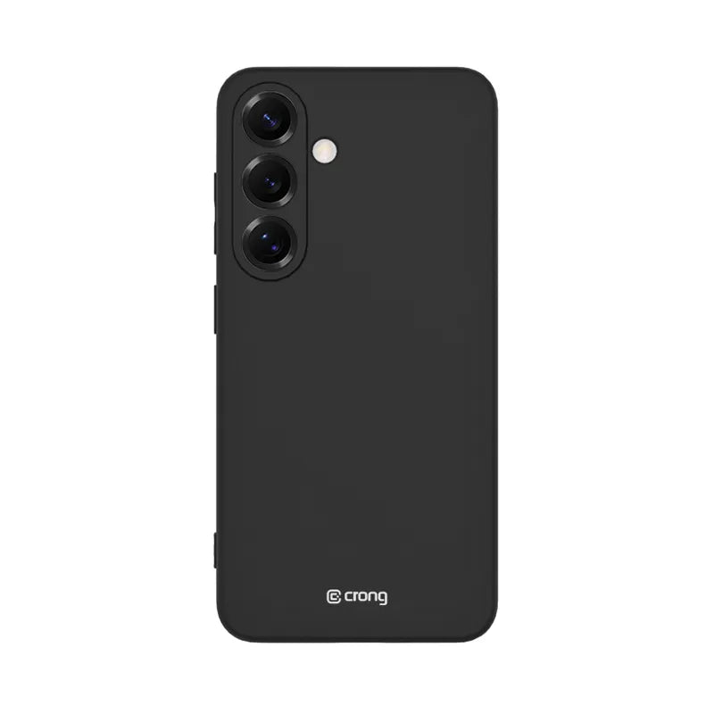 Crong spalvos dėklas - Samsung Galaxy S25+ dėklas (juodas)